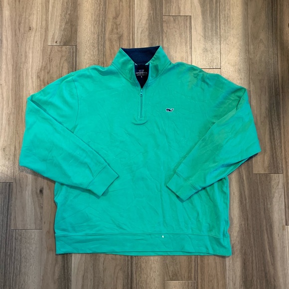 Green Vineyard Vines golf sweater - Picture 1 of 2